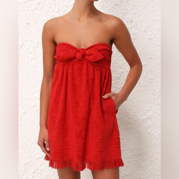 ZIMMERMANN RED DRESS NWT - Picture 2 of 8